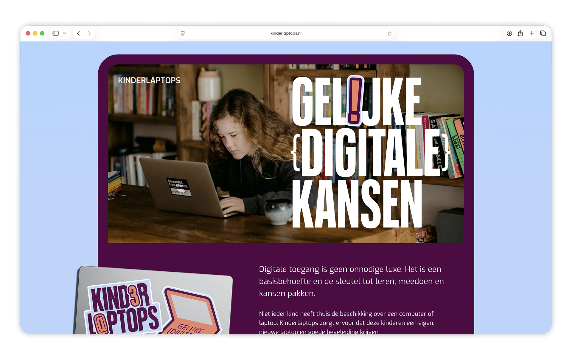 kinderlaptops website
