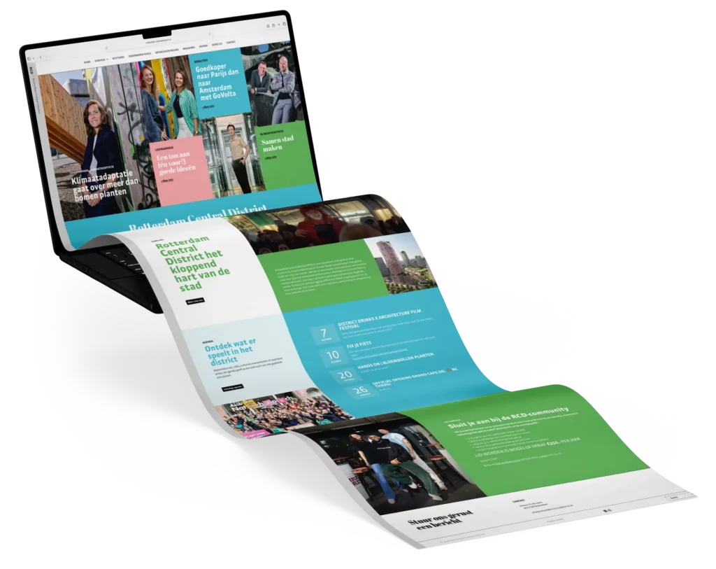 Rotterdam Central Disitrict website mock-up