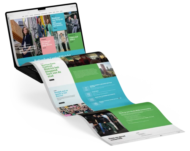 Rotterdam Central Disitrict website mock-up