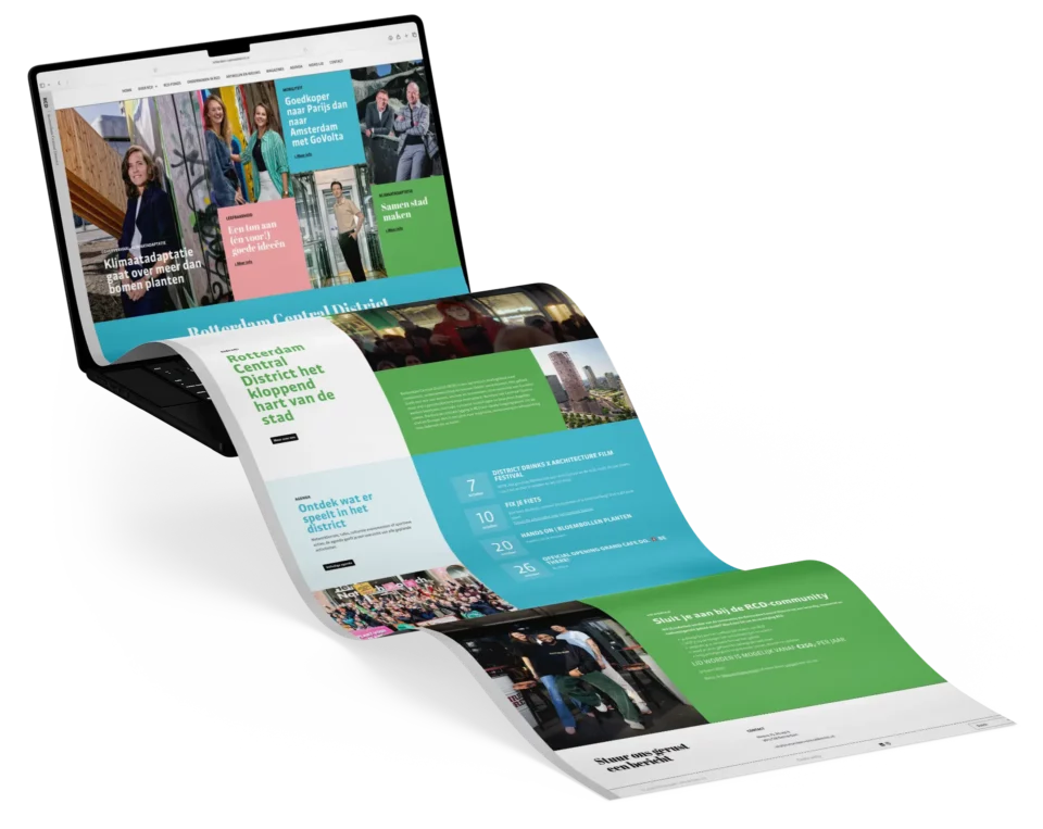 Rotterdam Central Disitrict website mock-up